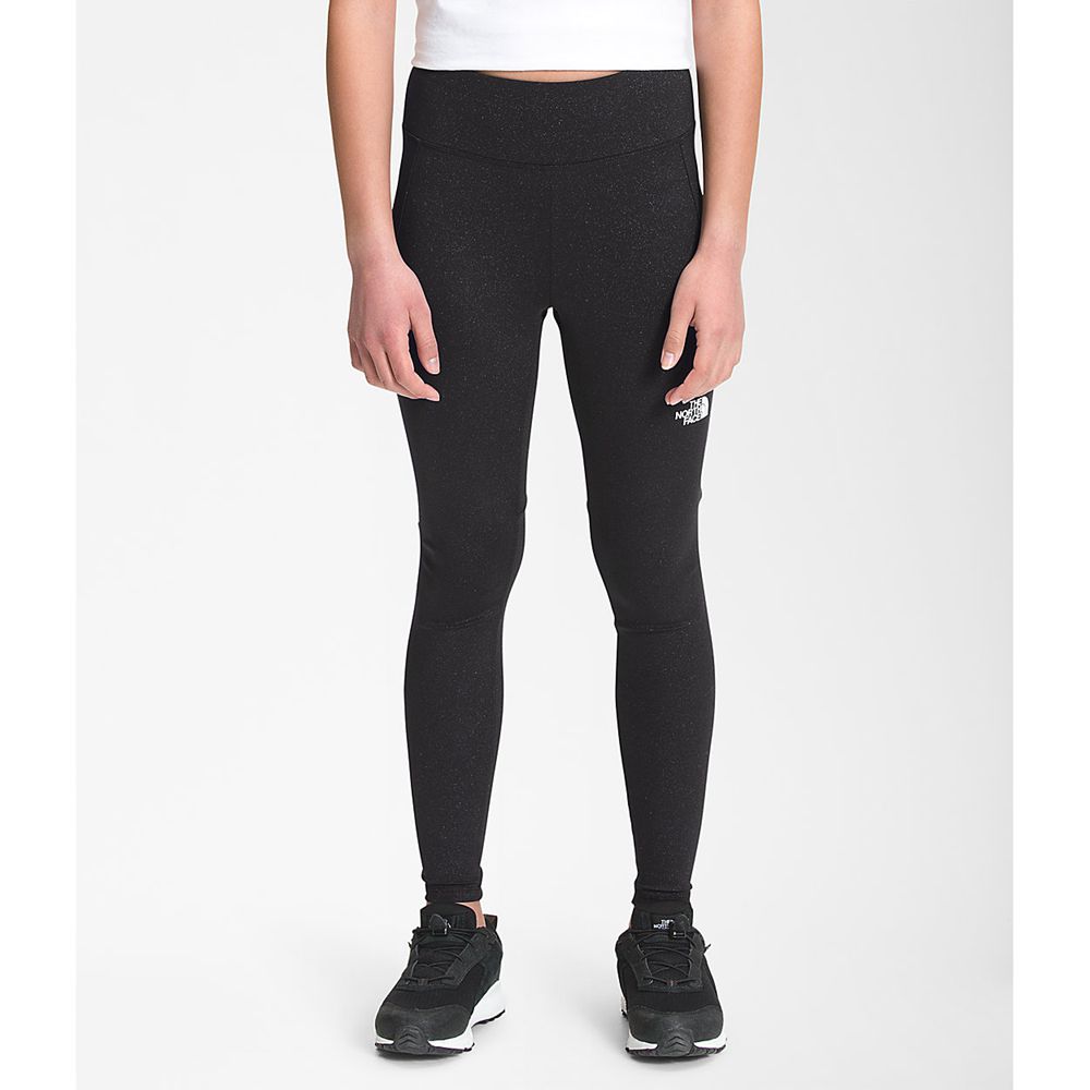 The North Face Leggings Girls Australia - The North Face Printed On Mountain Black Mountain (VXH-423